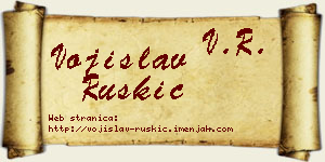 Vojislav Ruškić vizit kartica